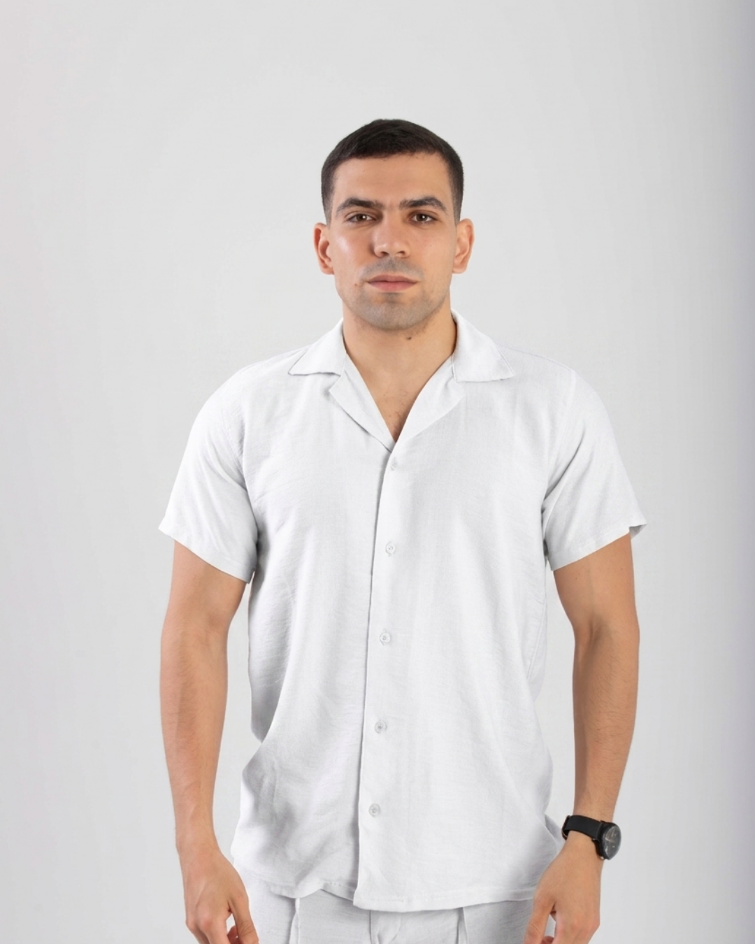 Relaxed Linen Shirt - White