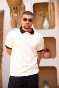 Essential Knitted Polo - White