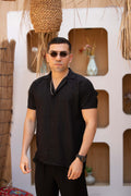 Relaxed Linen Shirt - Black