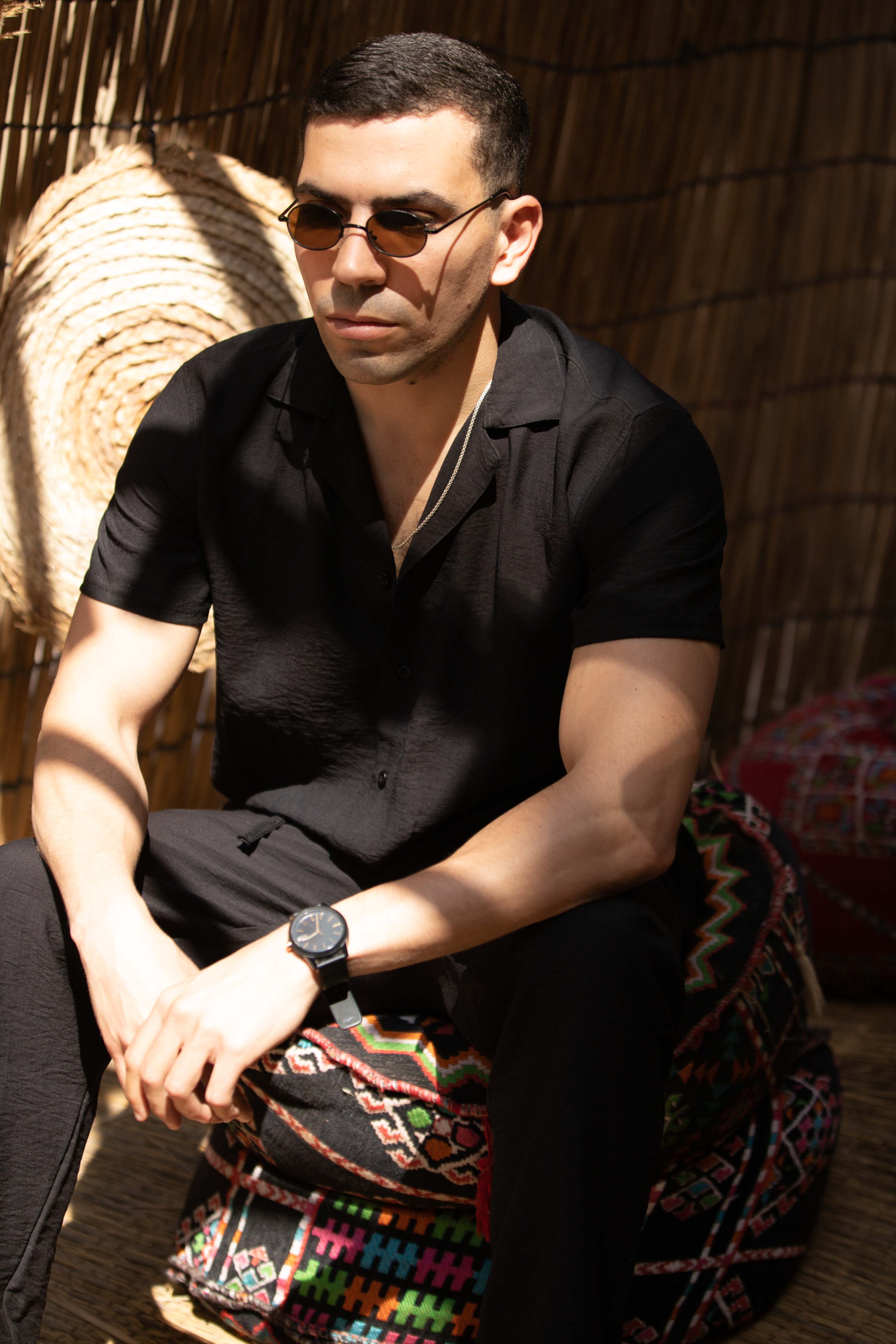 Relaxed Linen Shirt - Black