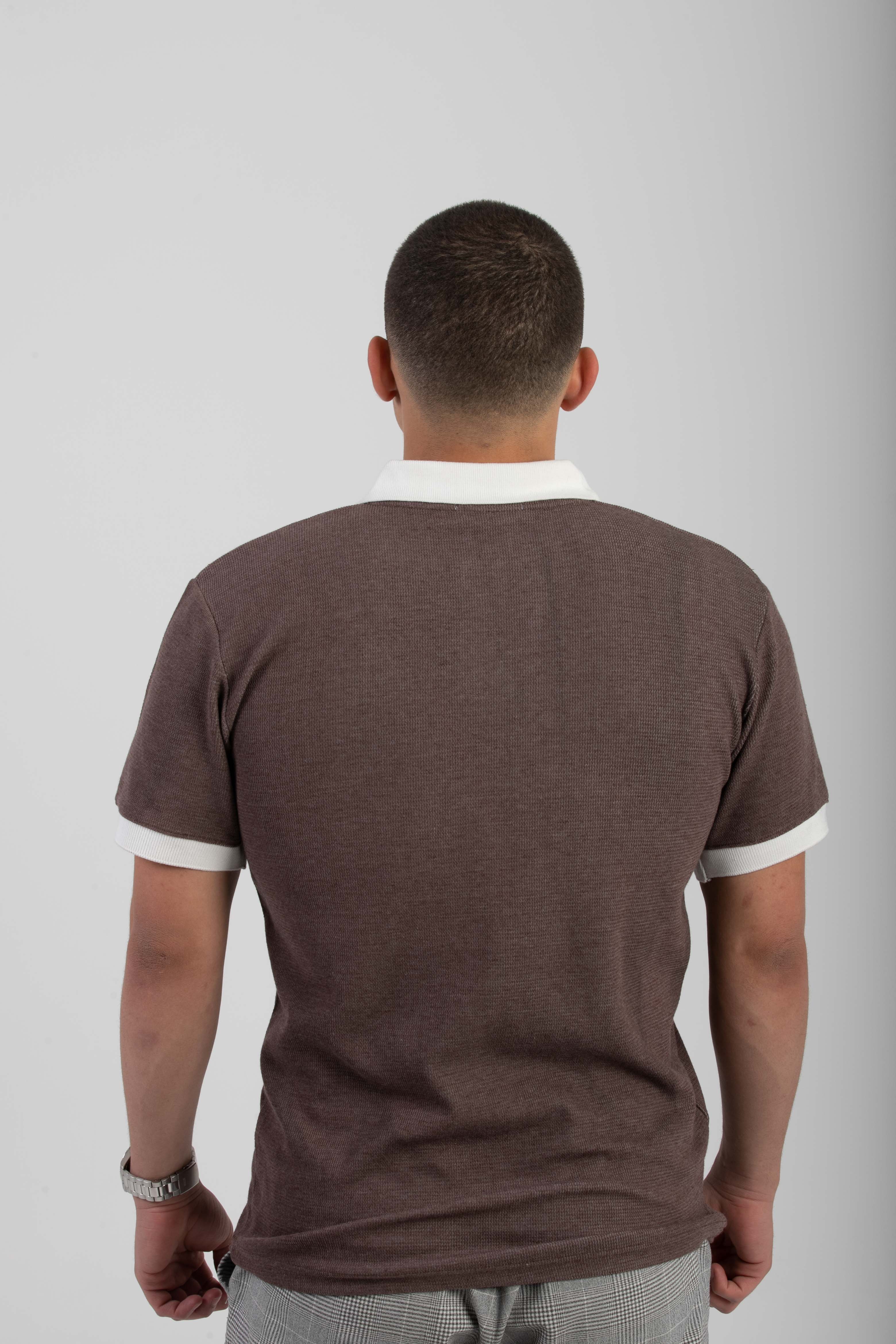Essential Knitted Polo - Dust Brown